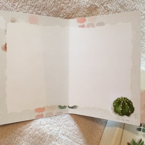 Succulent Cactus Note Card Set of 12 multi design - Picture 7 of 12